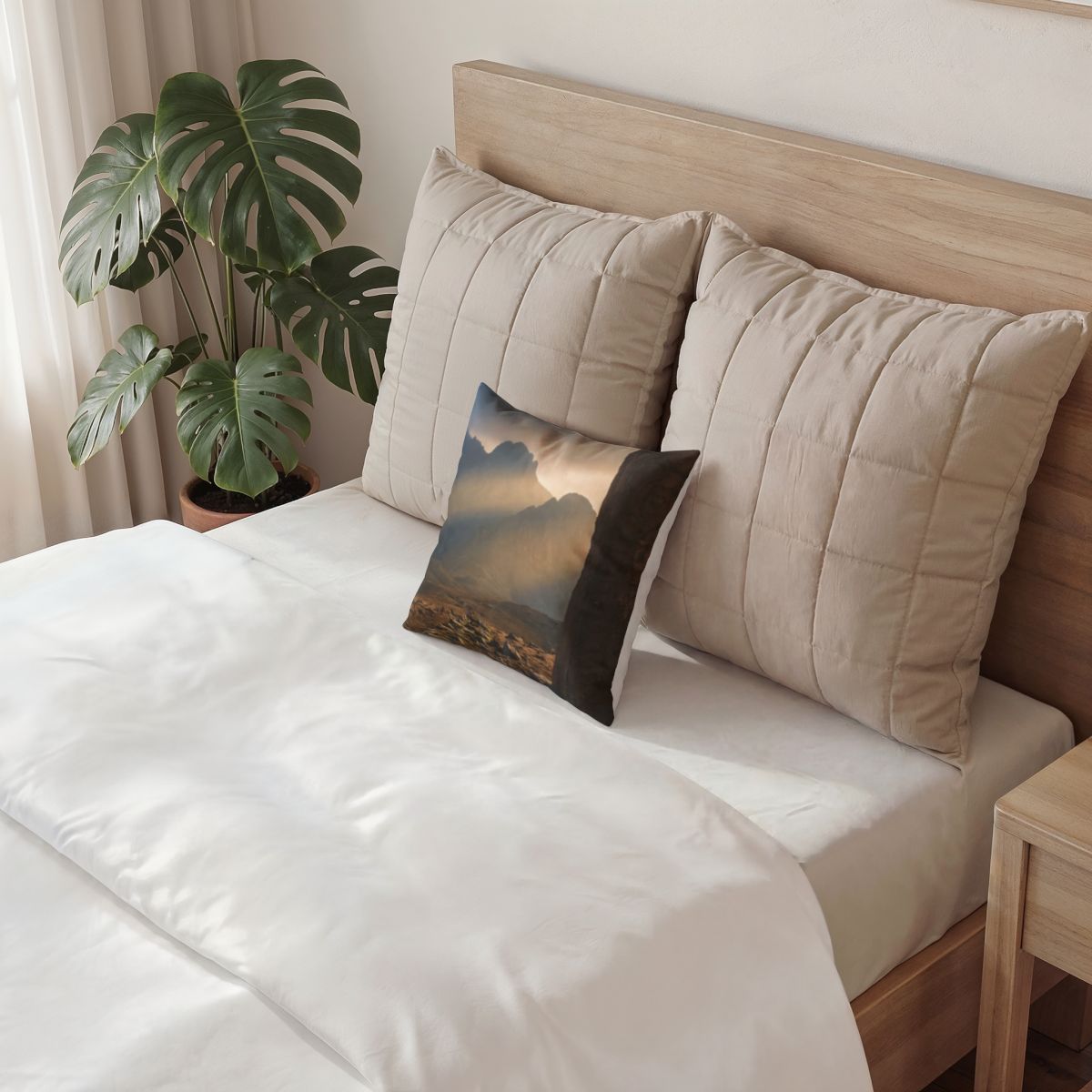 Poly Velvet Pillow - Mystic Monolith Ancient Persian... |...