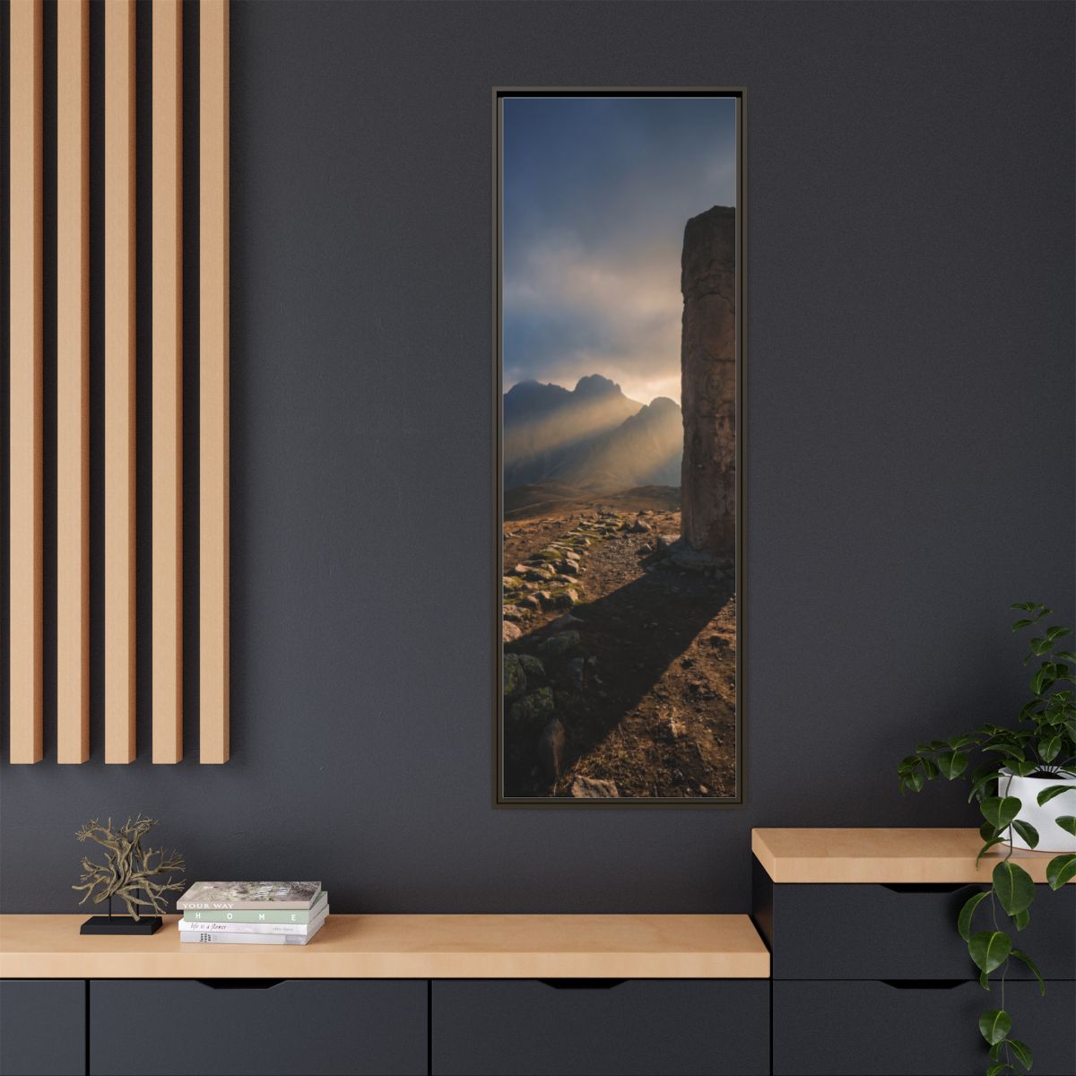 Framed Matte Canvas - Sun Peak