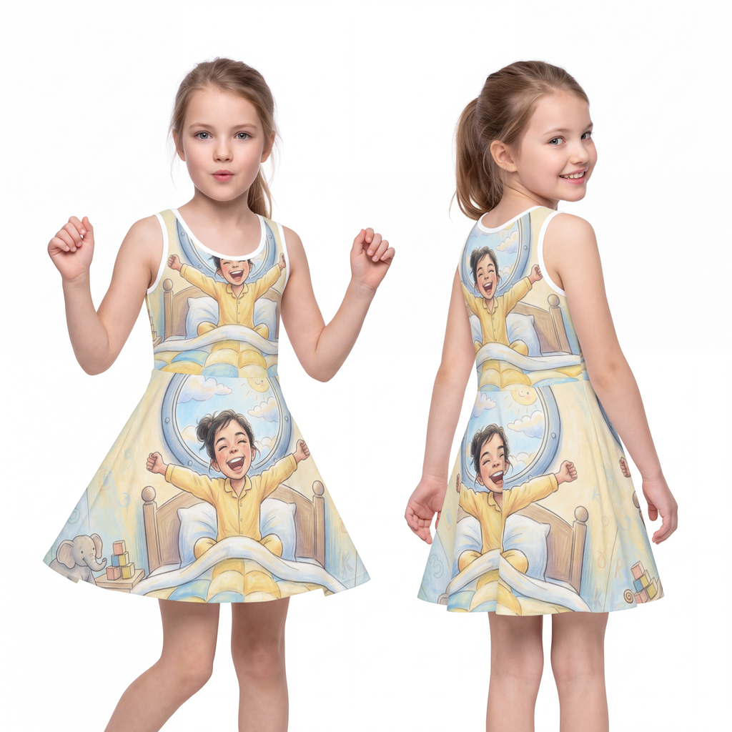 Girls' Sleeveless Sundress - Sunny Morning | Echovira...