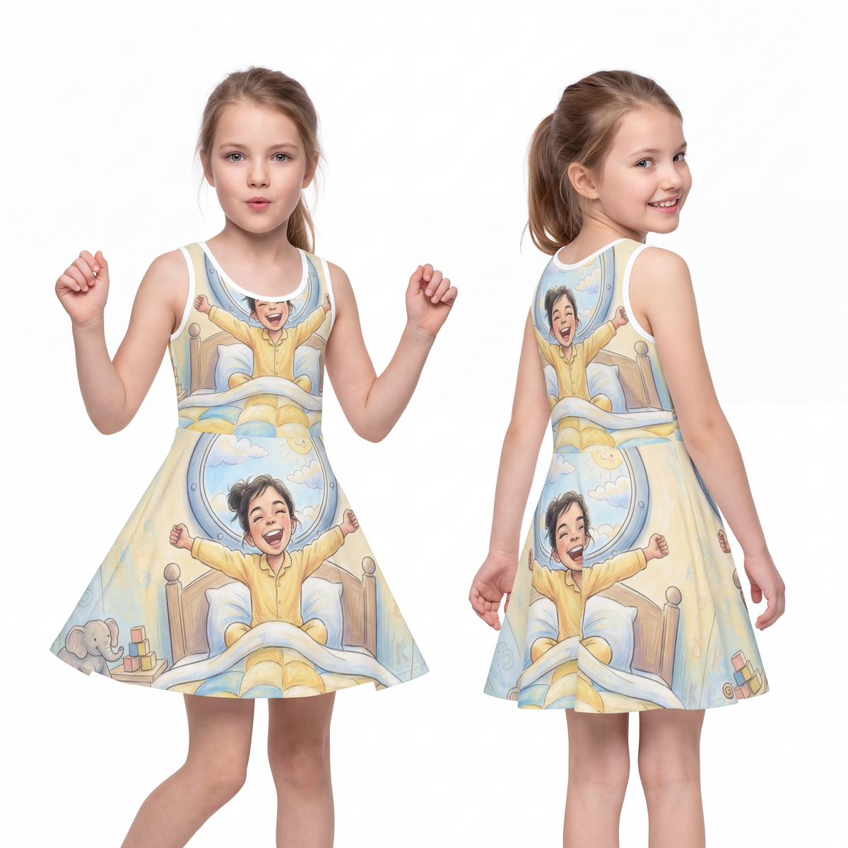 Girls' Sleeveless Sundress - Sunny Morning | Echovira...
