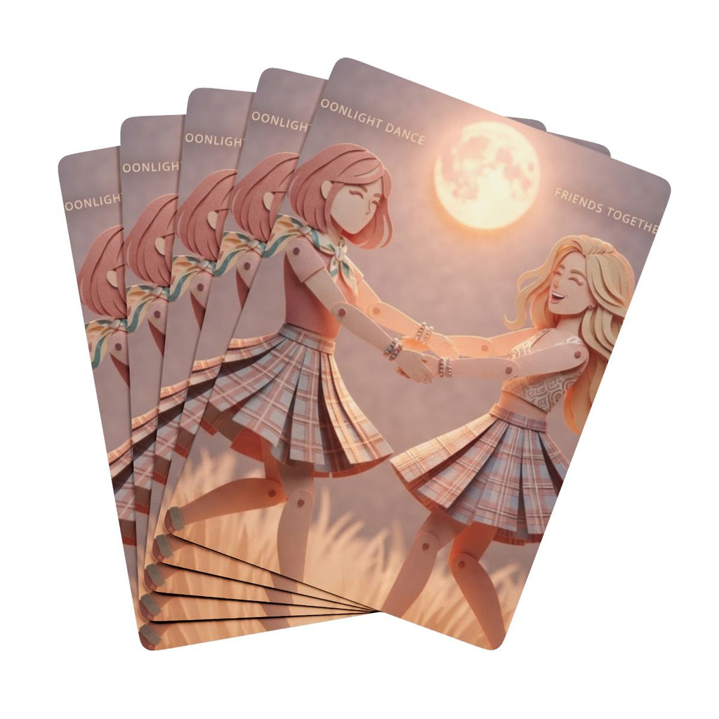 Poker Playing Cards - Moonlit Game Night | Echovira Gallery