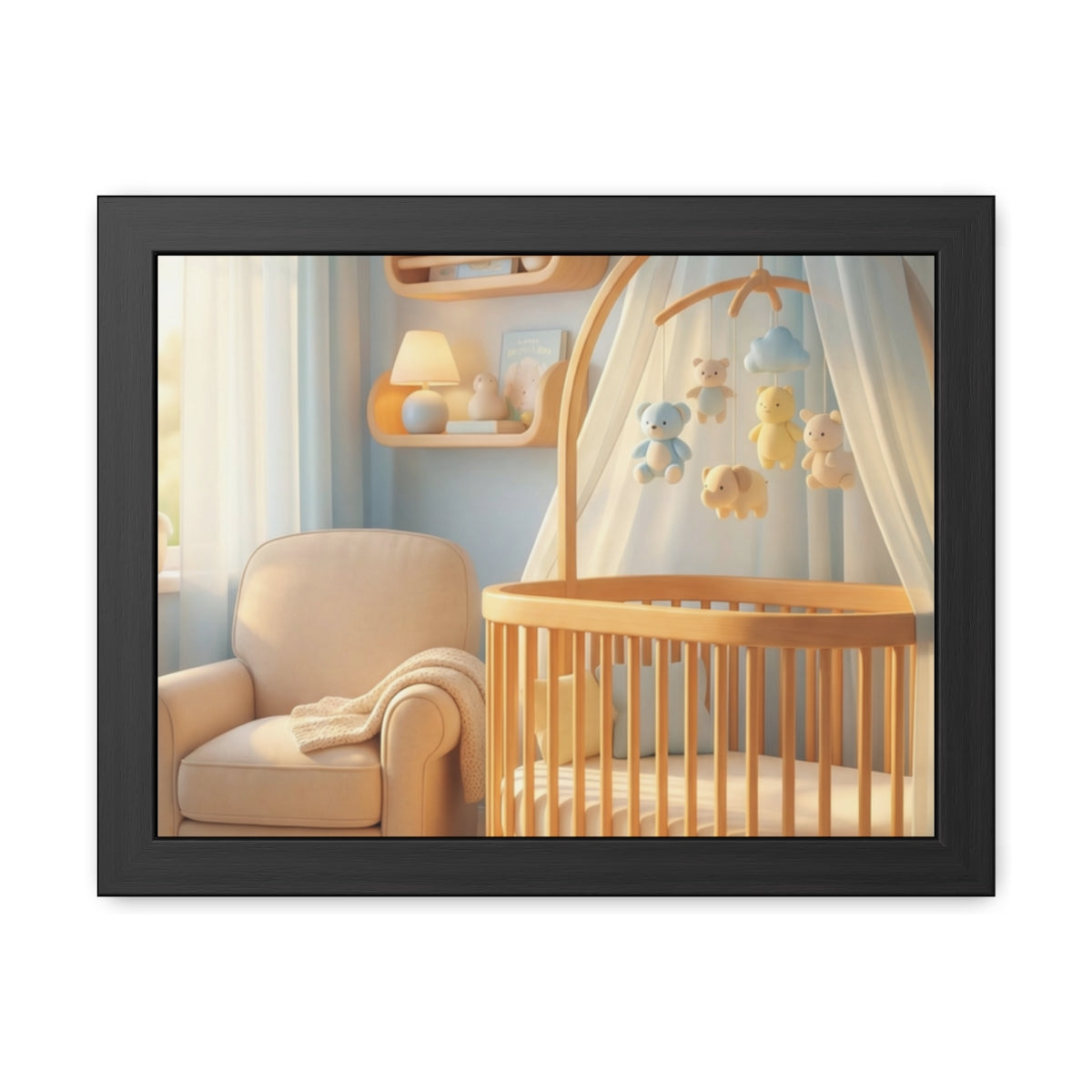 Serene Nursery Framed Posters - Room Decor — Landscape