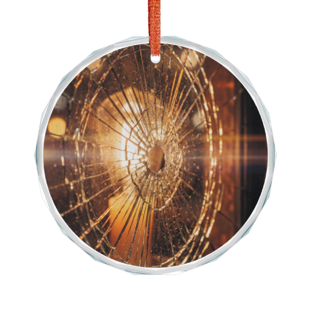 Crystal Glass Ornament - Shattered Light