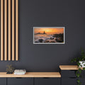 Framed Matte Canvas - Majestic Golden Coast
