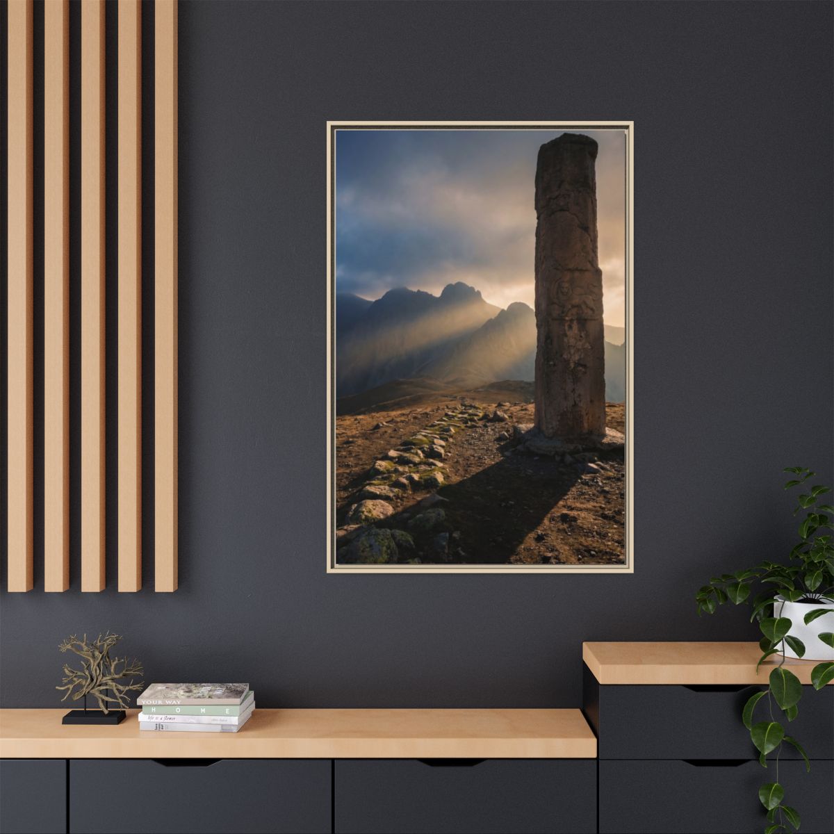 Matte Canvas, Framed - Mystic Monolith Ancient Persian... |...