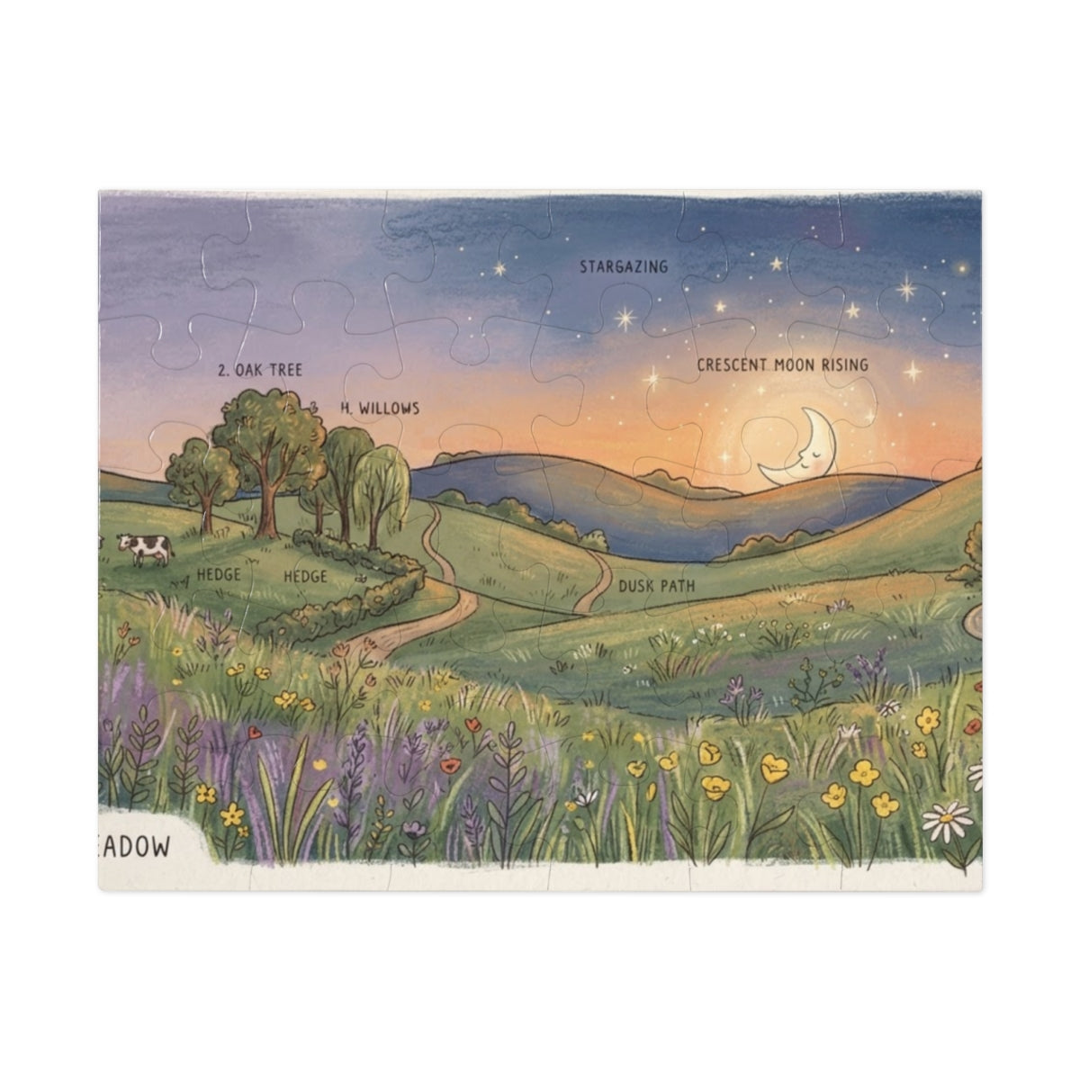 Jigsaw Puzzle with Tin - Dusky Meadow (30, 110, 252, 500......