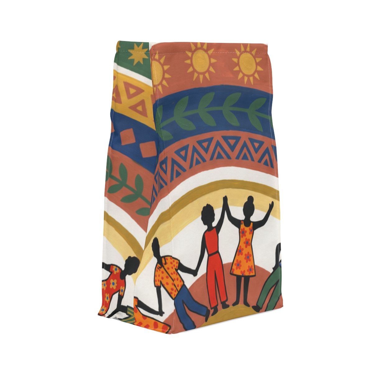 Polyester Lunch Bag - Unity Mandala Folk Art | Echovira...
