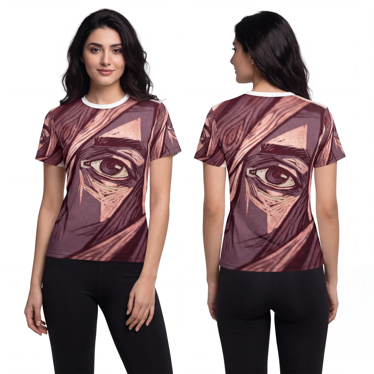 Women's Cut & Sew Tee Mystic Eye Woodcut