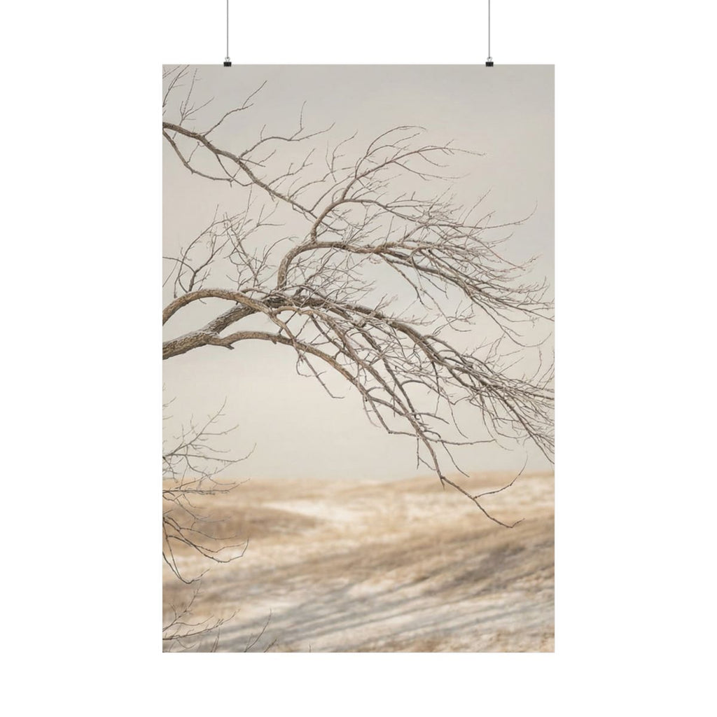 Matte Vertical Posters - Winter Branch Solitude Landscape......