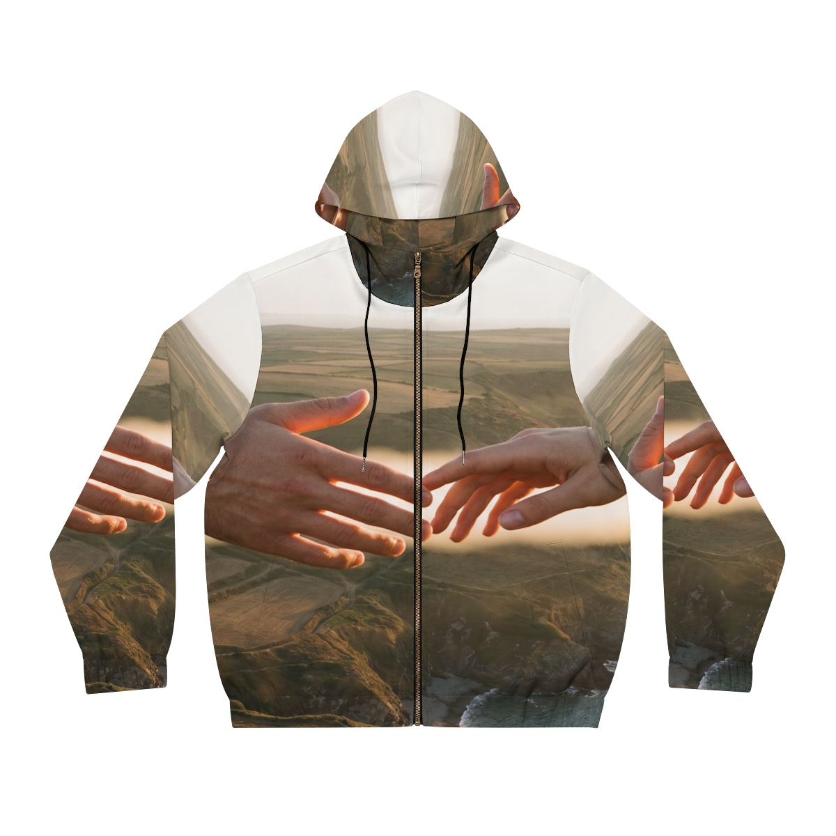 Men's Full-Zip Hoodie - The Infinite Touch | Ethereal... |...