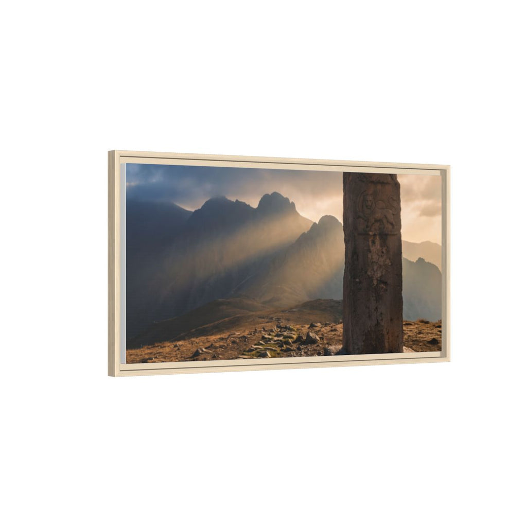 Framed Matte Canvas - Sun Peak
