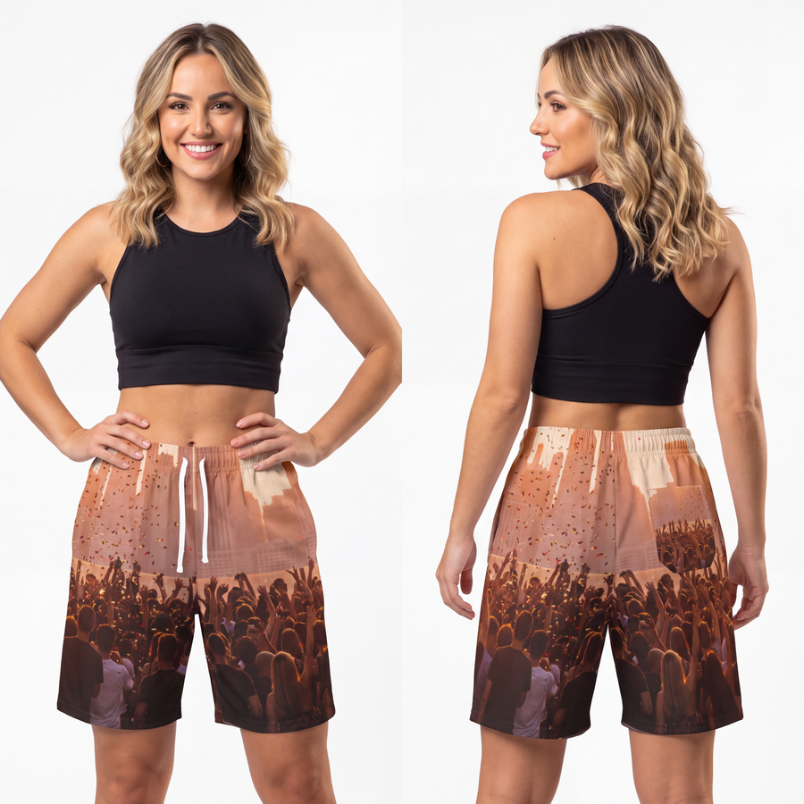 Athletic Long Shorts - City Lights