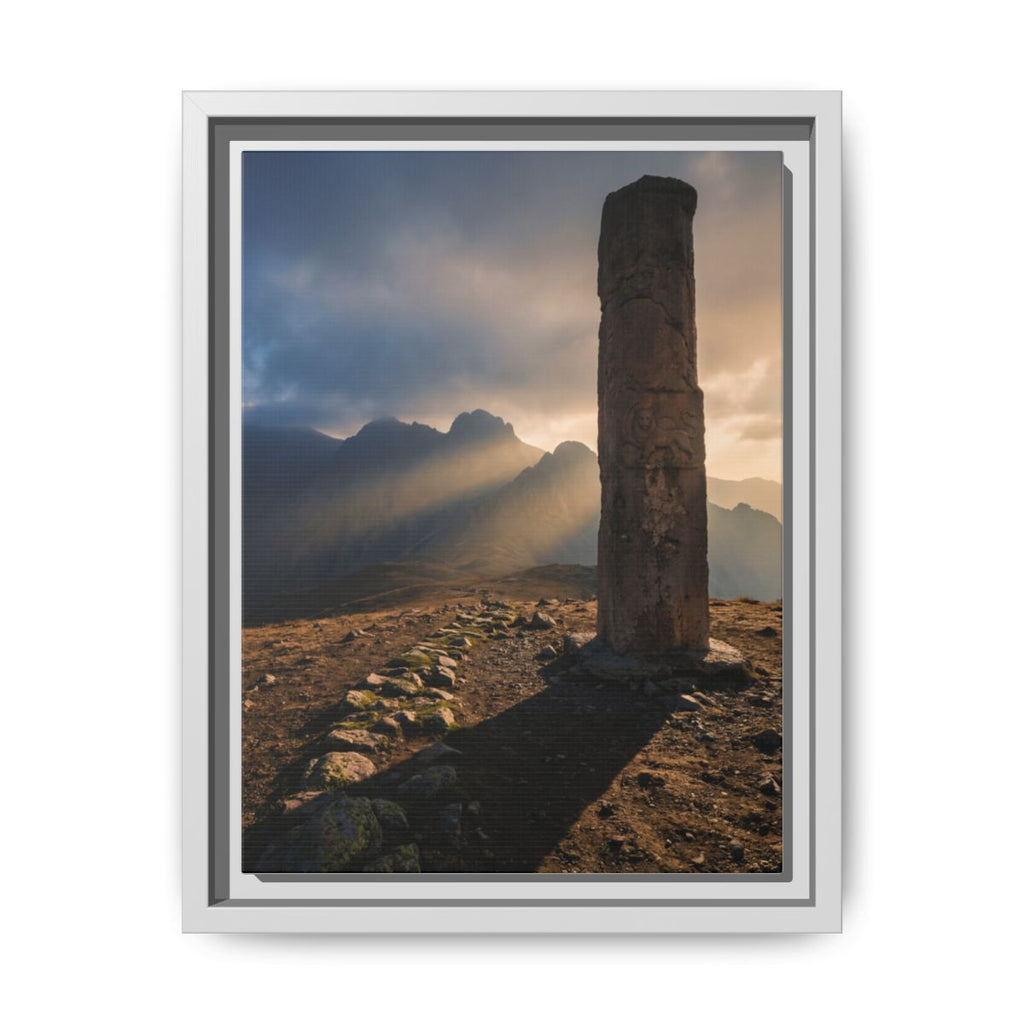 Framed Matte Canvas - Sun Peak