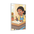 Matte Canvas Framed - Paisley Classroom Joy — White / 1.25"...