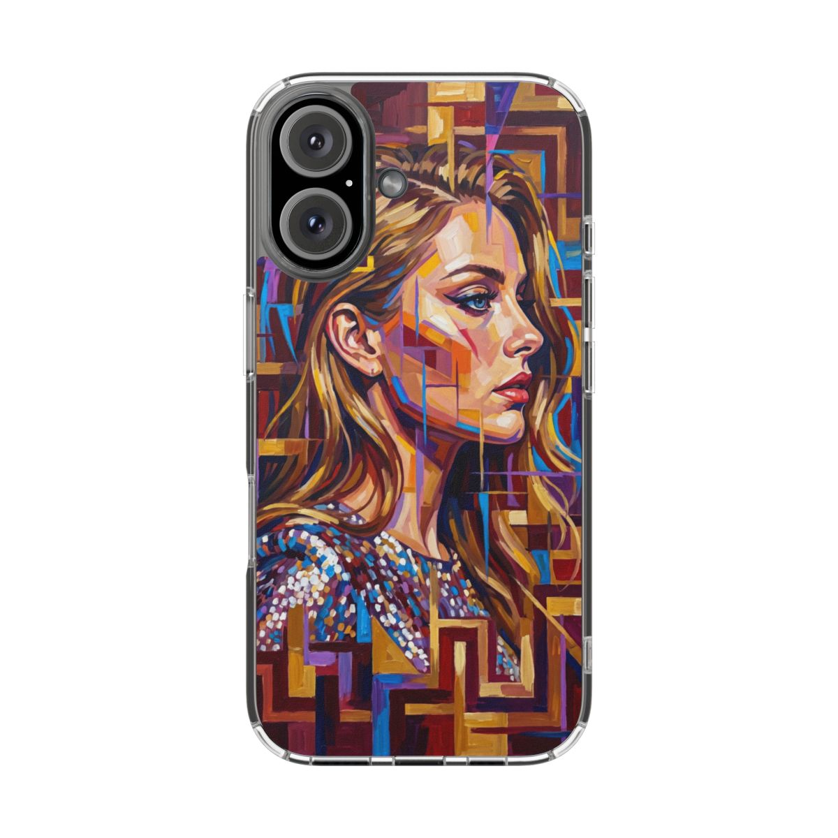 Clear Impact-Resistant Case - Shattered Elegance | Echovira...