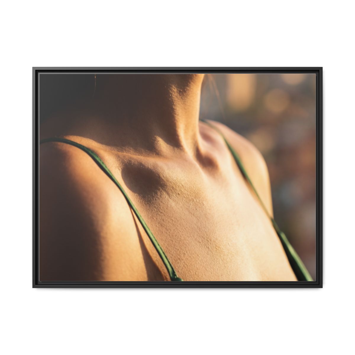 Matte Canvas Framed - Golden Hour Portrait — Black / 1.25"