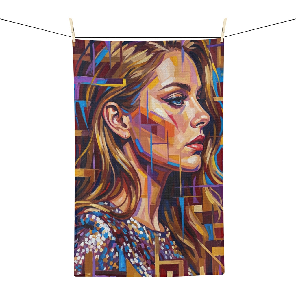 Microfiber Tea Towel - Shattered Elegance | Echovira Gallery
