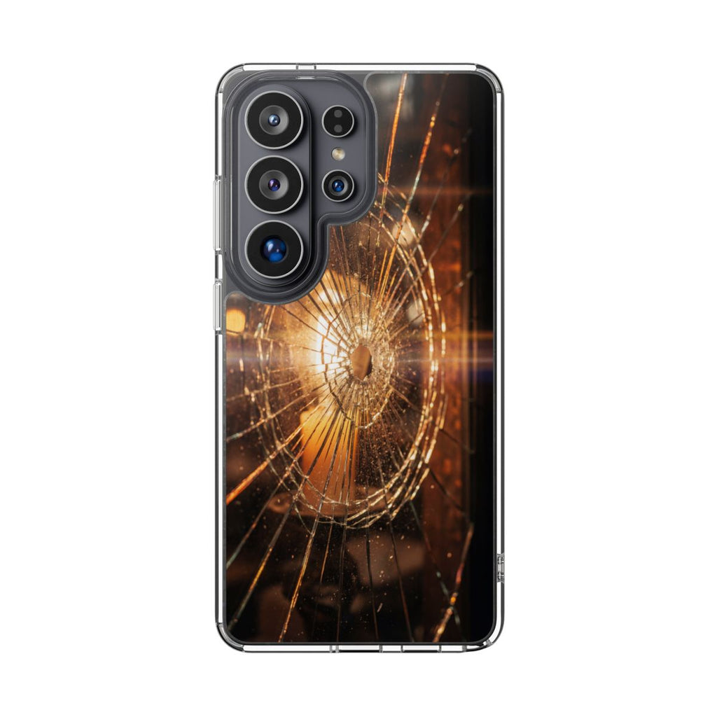 Clear Impact-Resistant Case - Fractured Glow