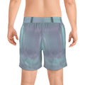 Men's Mid-Length Swim Shorts - Liminal Corridor Fog Art... |...