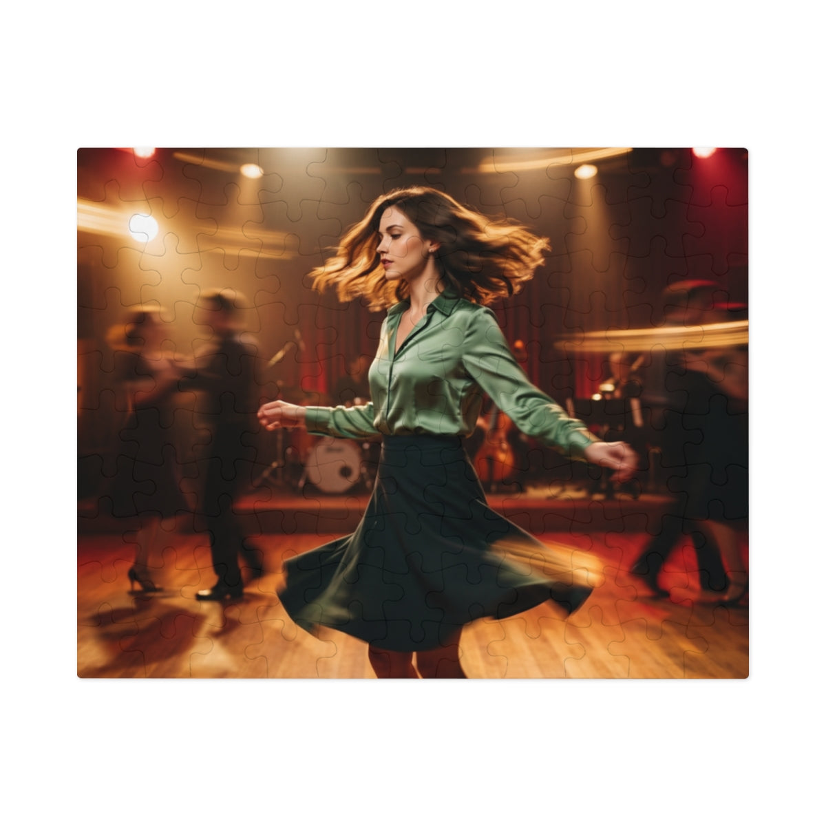 Jigsaw Puzzle with Tin - Retro Jazz Club Motion Art (30... |...