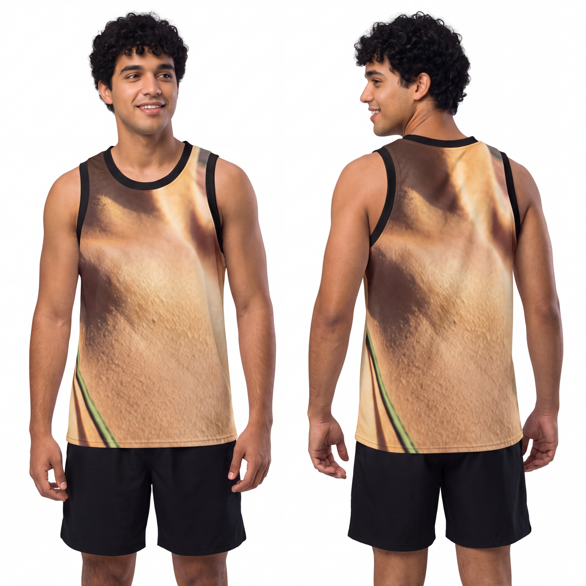Men's Basketball Jersey - Sunset Silk Hoop | Echovira...