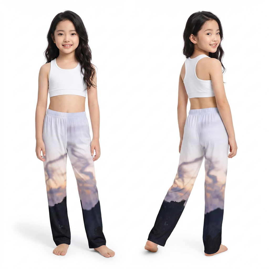 Kids Lounge Pants Mountain Twilight Horizon