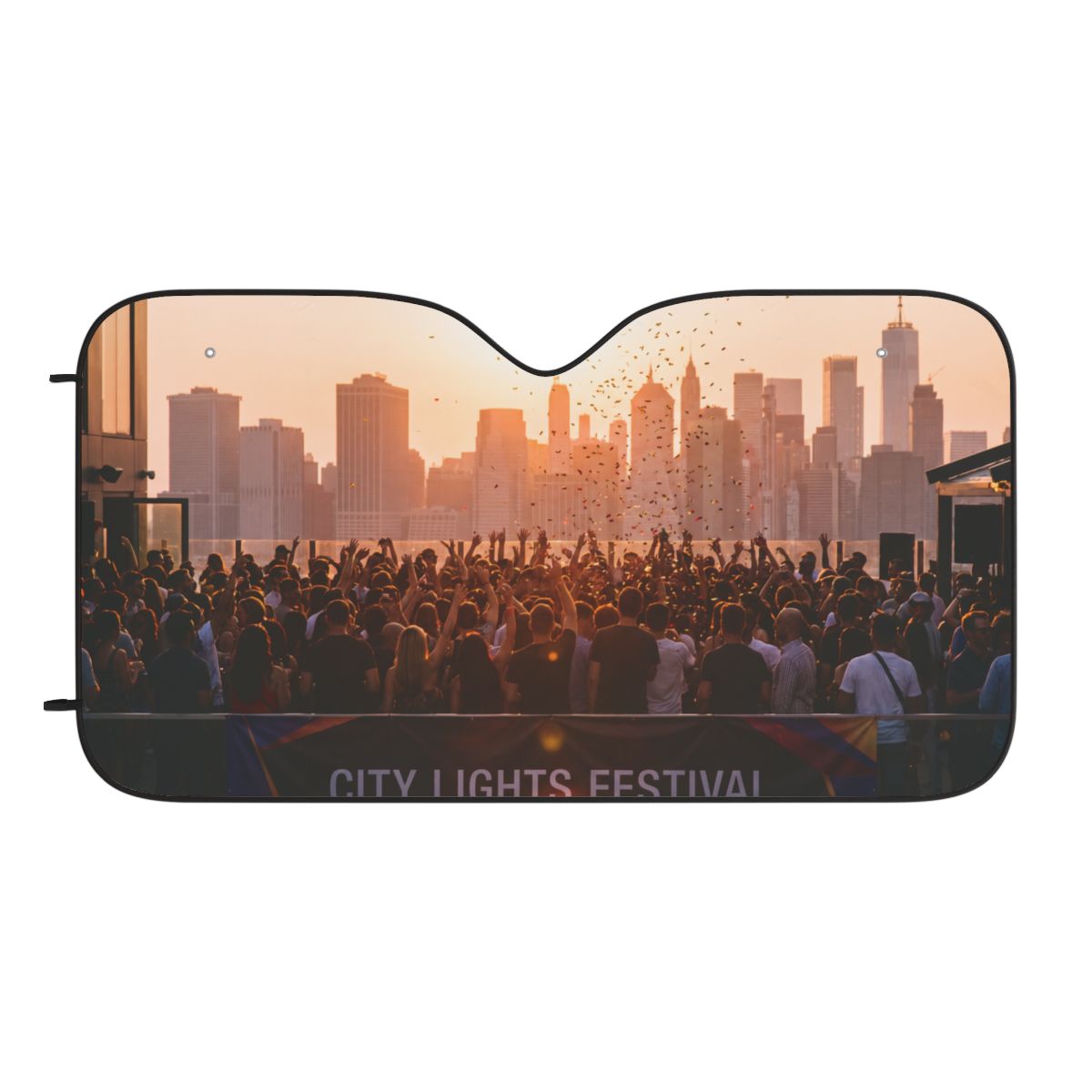 Car Sun Shades - City Lights Festival (1 & 2 pcs) | Echovira...