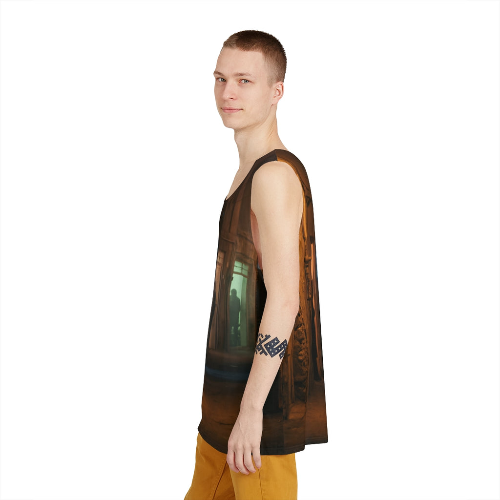 Men's Tank - Shadowed Alleyway Mystery Art Print | Echovira...