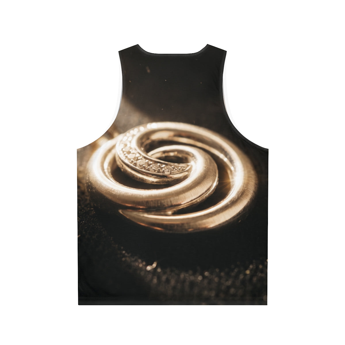 Unisex Tank Top - Liquid Gold Swirl Aesthetic Wall Art |...