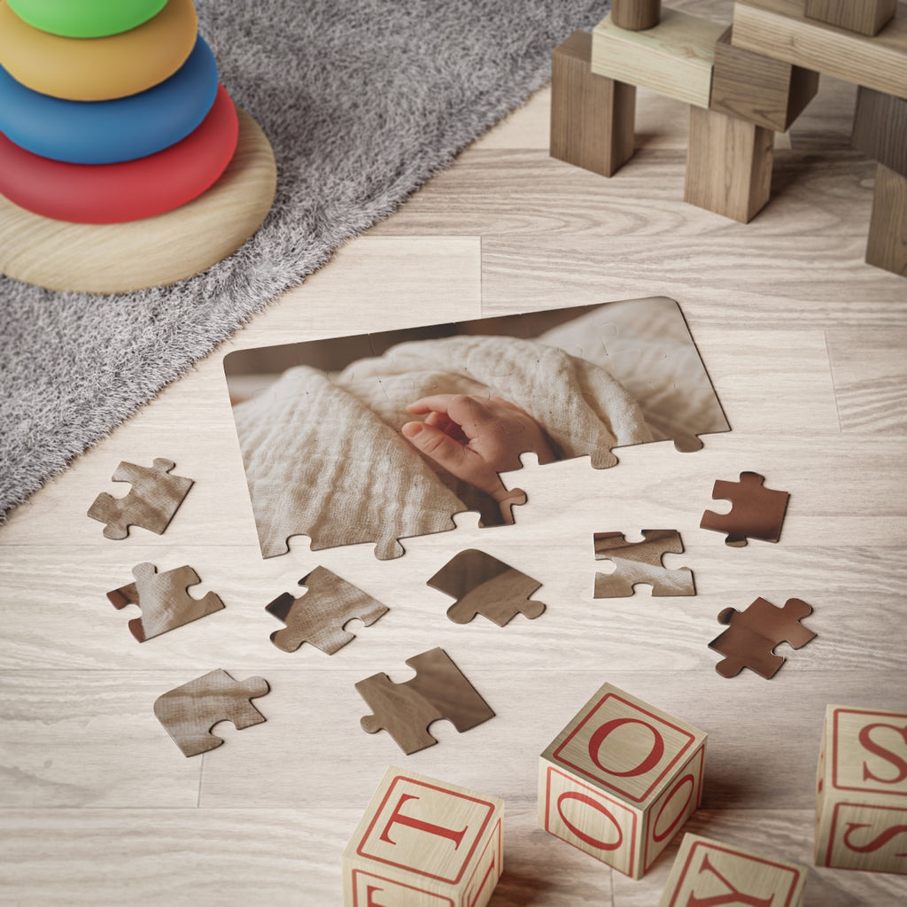 Kids' Puzzle, 30-Piece - Gentle Newborn Hand in Soft... |...