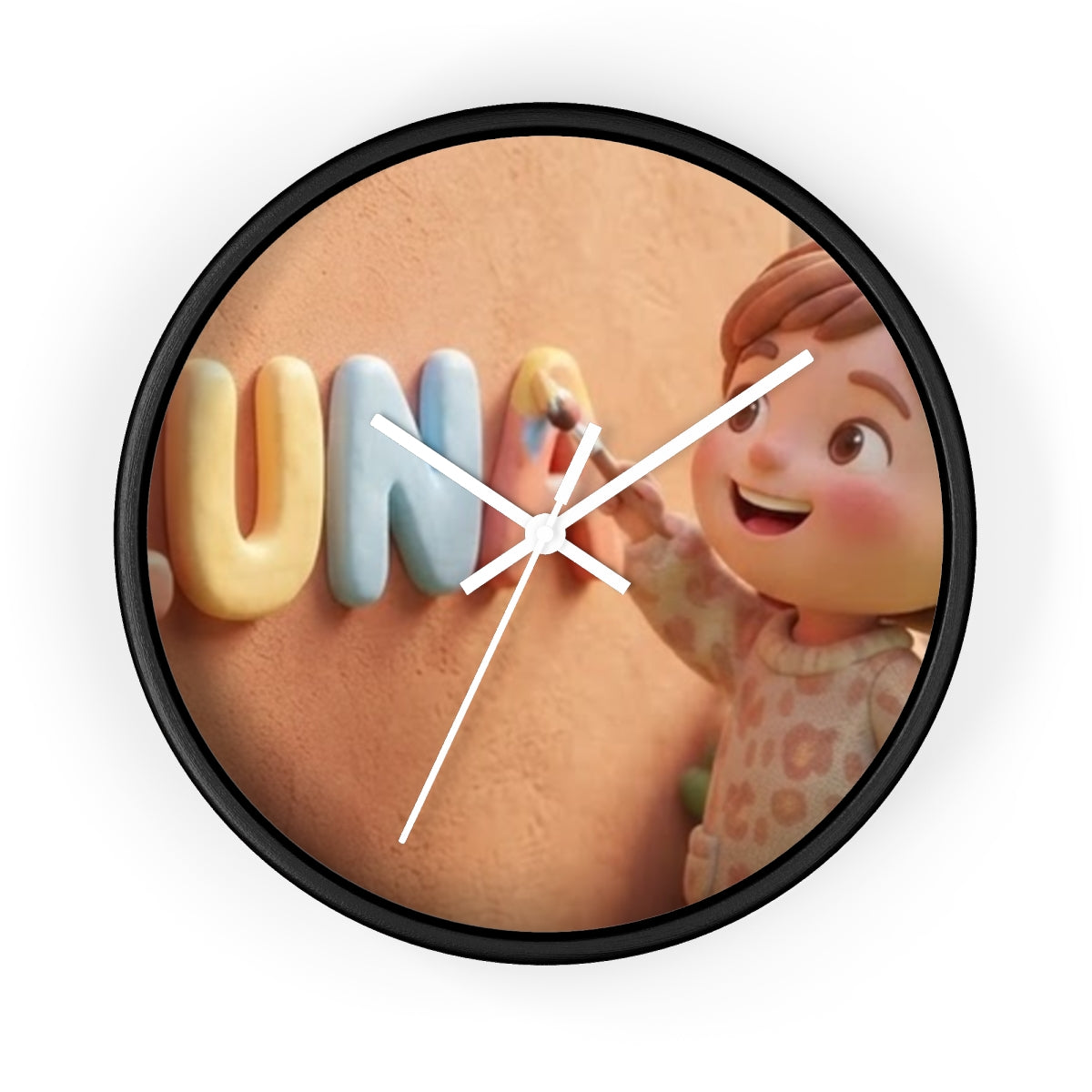 Wall Clock - Luna Sunshine Clay Nursery | Echovira Gallery