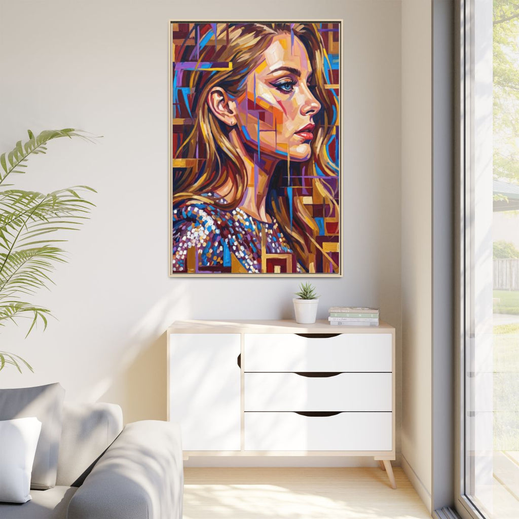 Framed Matte Canvas - Shattered Elegance (8×10, 9×12, 11×14...