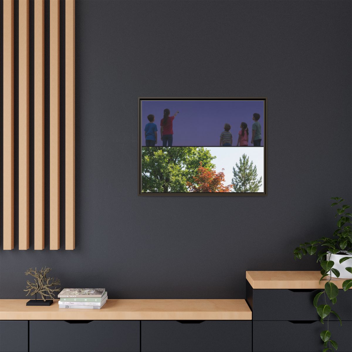 Framed Matte Canvas - Wilderness Gallery — Espresso / 1.25"