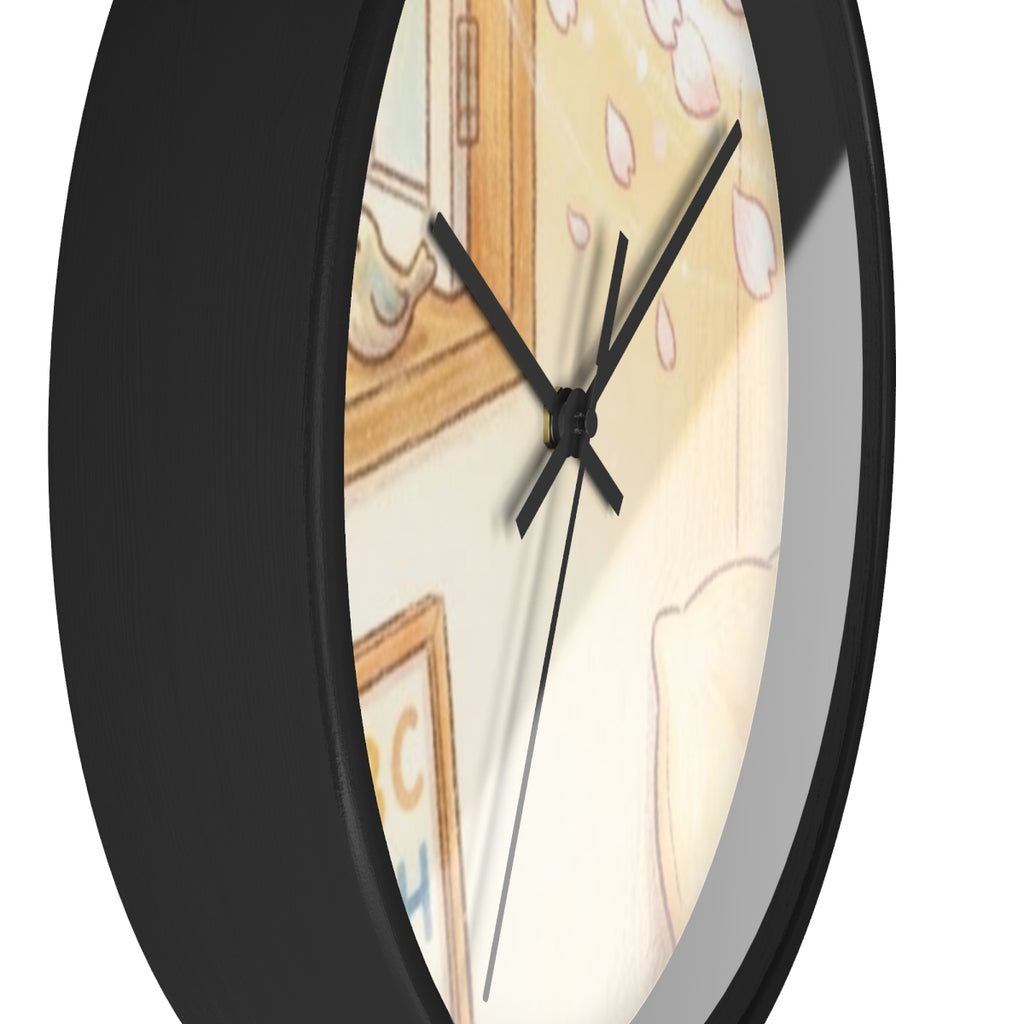 Wall Clock - Morning Breeze Nursery Art - Blossom Window......