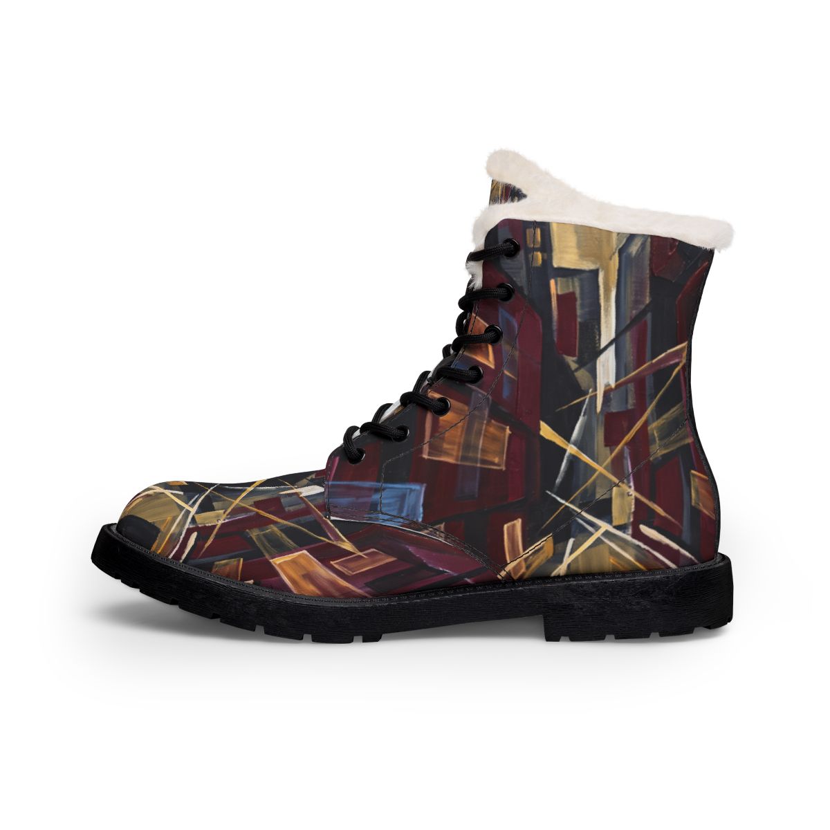 Women's Fur Leather Boots - Urban Trek | Echovira Gallery