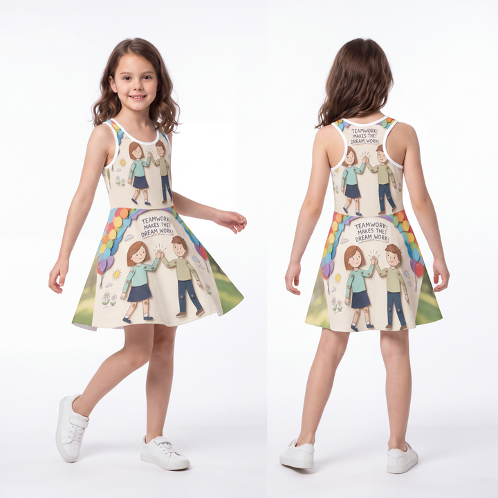 Girls' Sleeveless Sundress - Sunny Teamwork