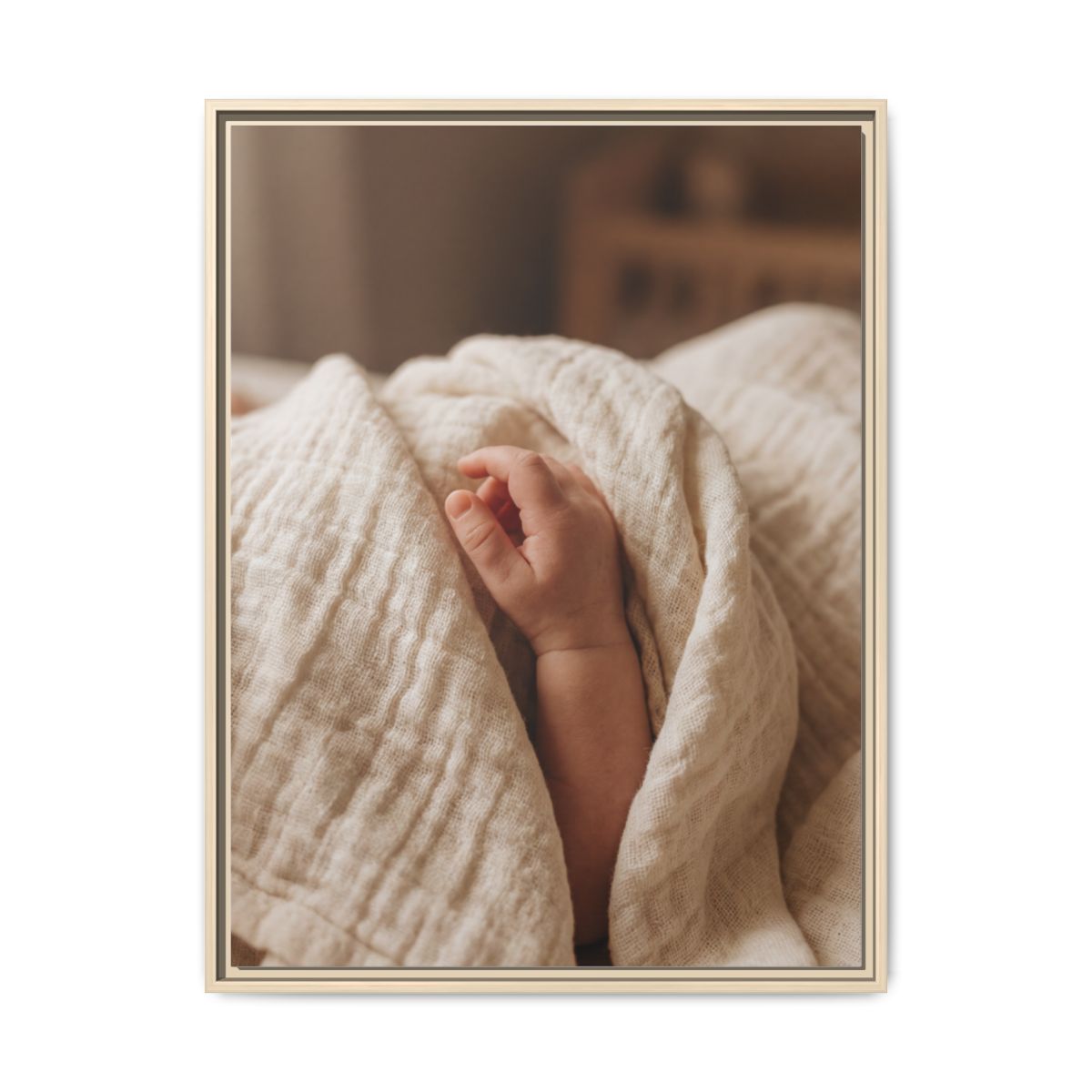 Matte Canvas, Framed - Neutral Nursery