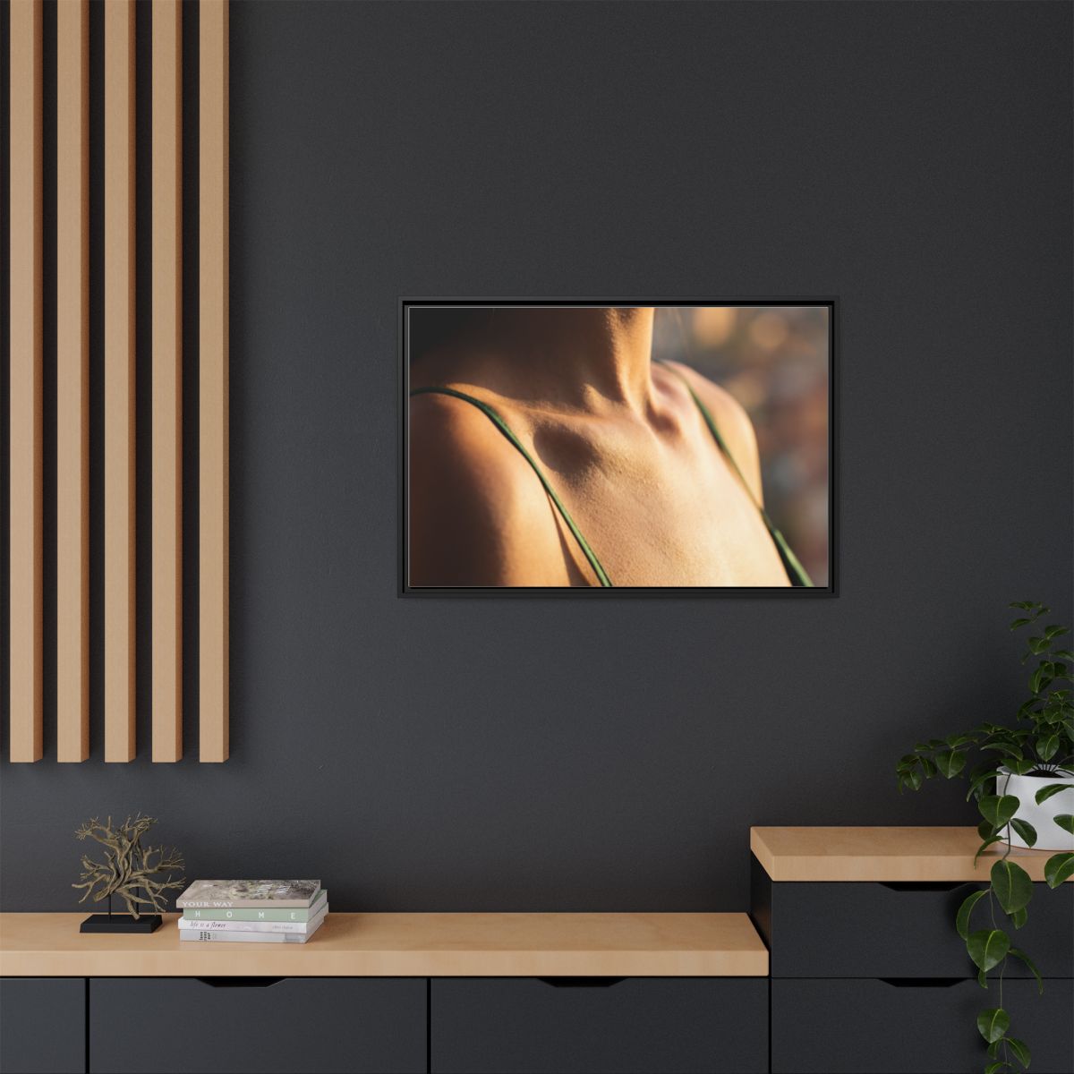 Matte Canvas Framed - Golden Hour Portrait — Black / 1.25"