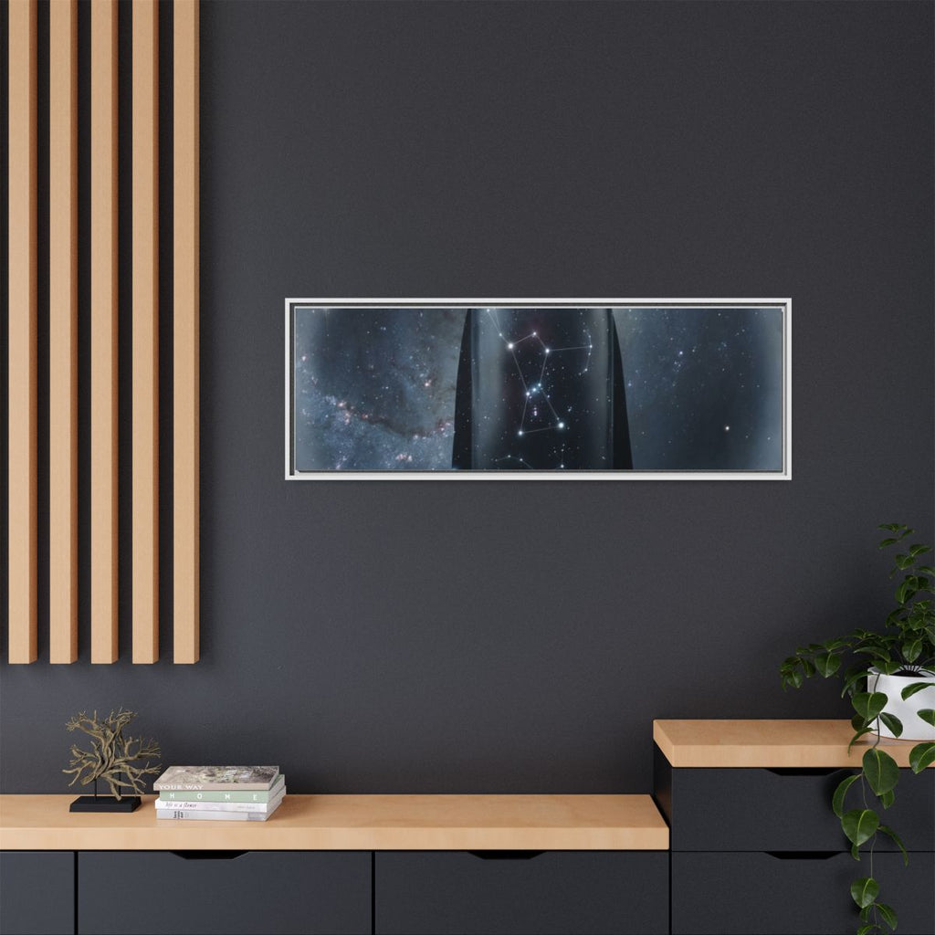 Framed Matte Canvas - Cosmic Sentinel — White / 1.25" (10×8...