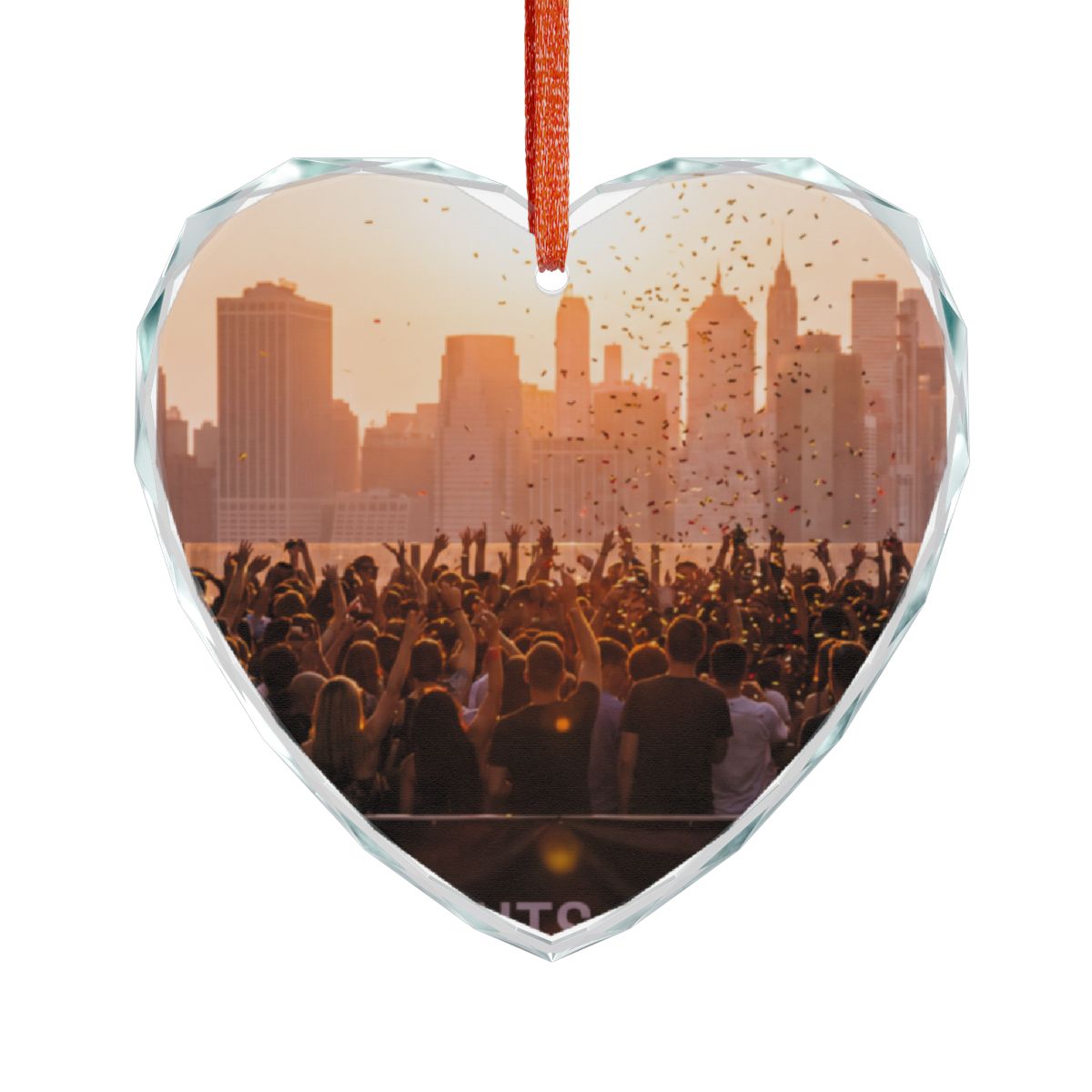 Crystal Glass Ornament - City Lights | Echovira Gallery