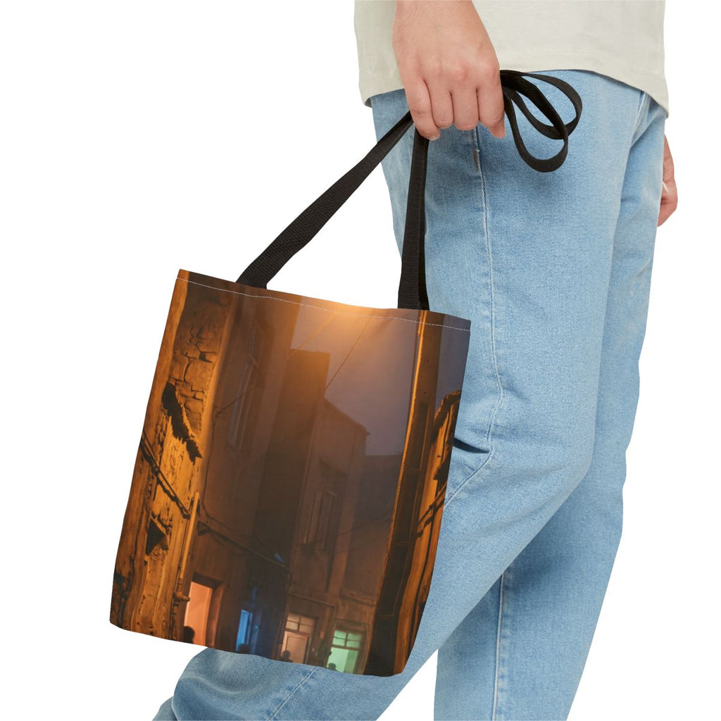 Tote Bag - Shadowed Alleyway Mystery Art Print | Echovira...