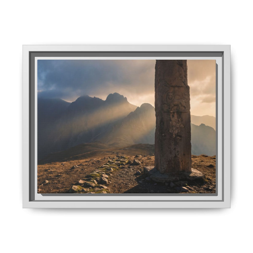 Framed Matte Canvas - Sun Peak