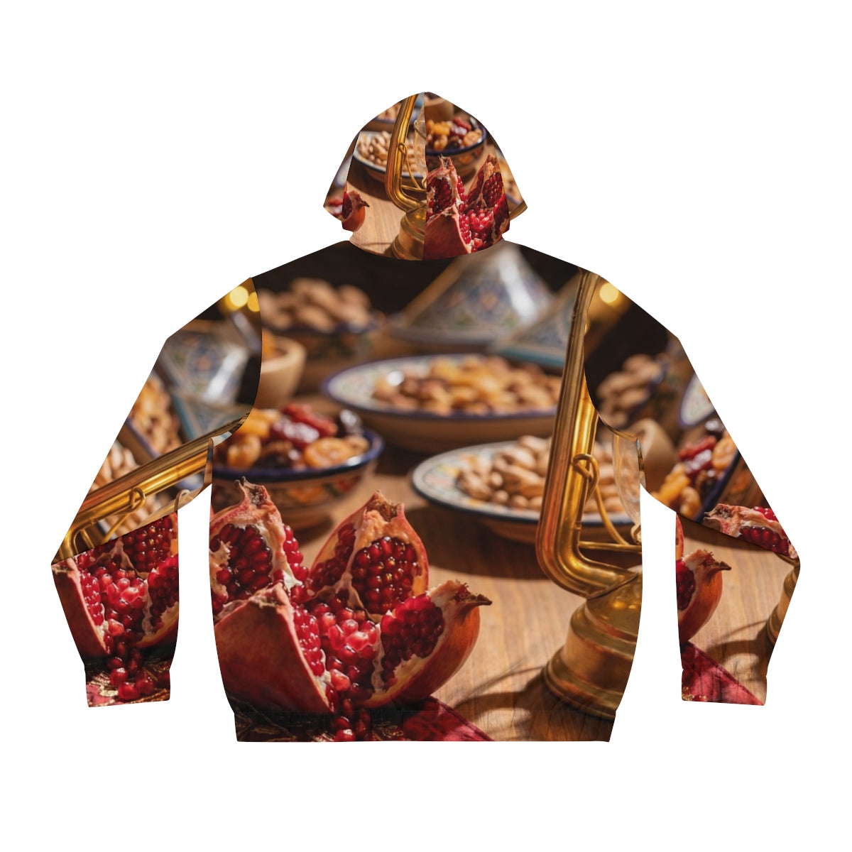 Men's Full-Zip Hoodie - Amber Twilight | Echovira Gallery