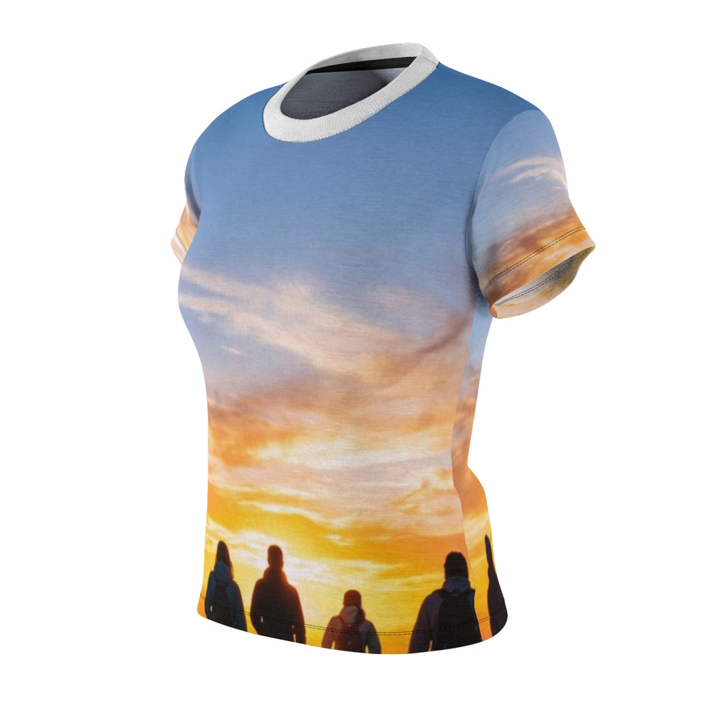 Women's Cut & Sew Tee - Sunset Ridge | Echovira Gallery
