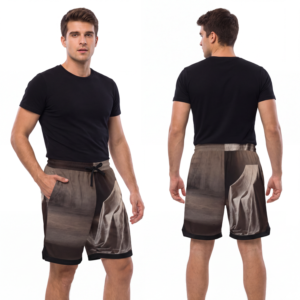 Men's Basketball Rib Shorts - Silent Chamber Shadowed Chair...