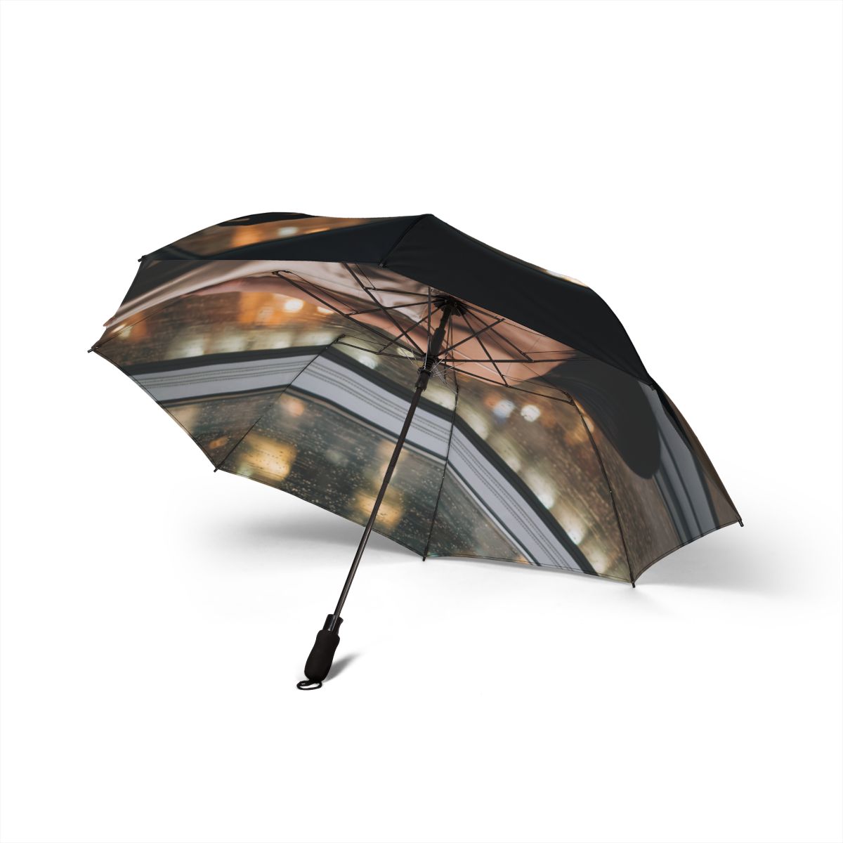 Foldable Umbrella - Midnight Rain Style