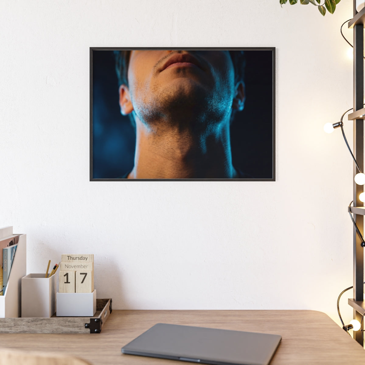 Wooden Framed Poster - Midnight Glow