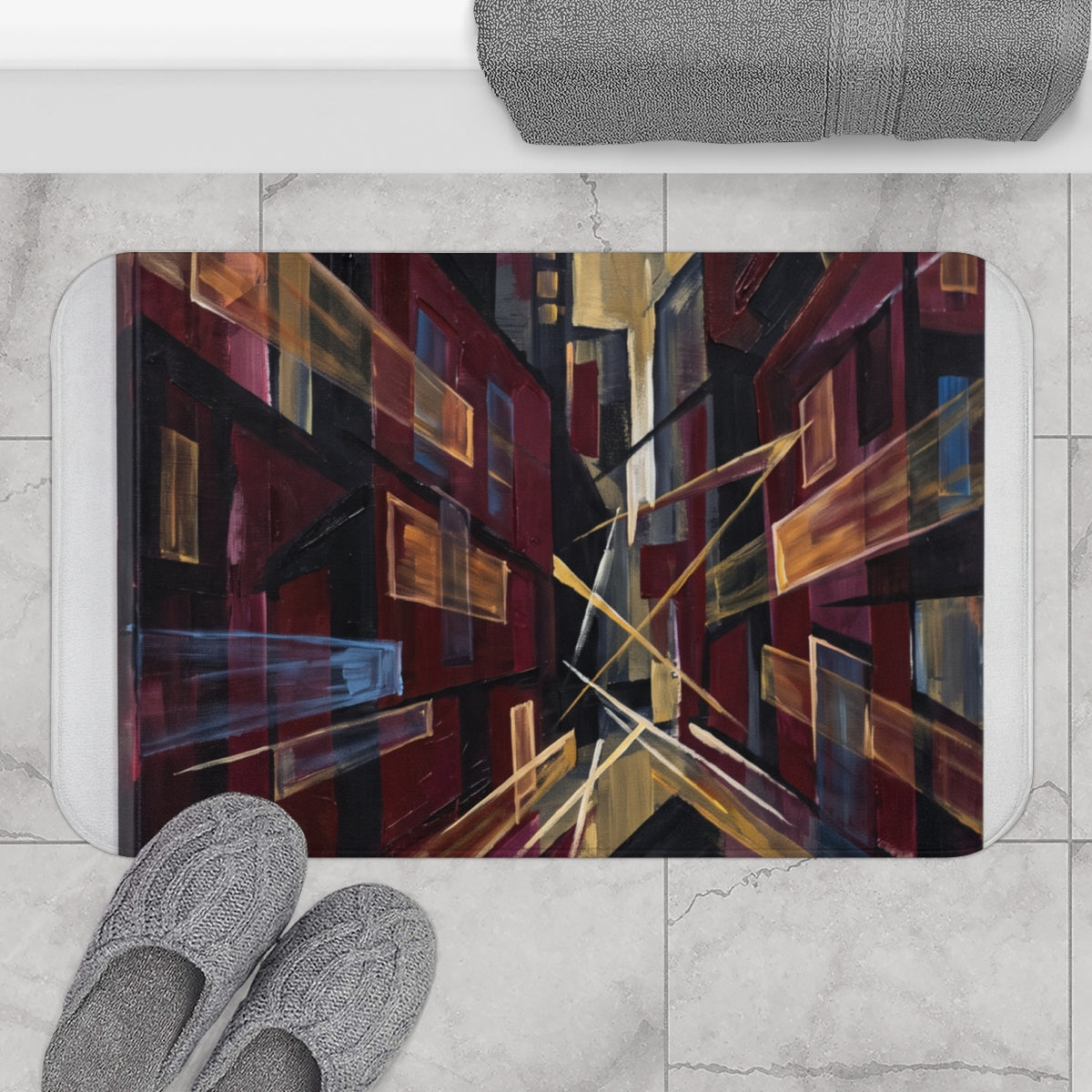 Bath Mat - Urban Horizon | Echovira Gallery
