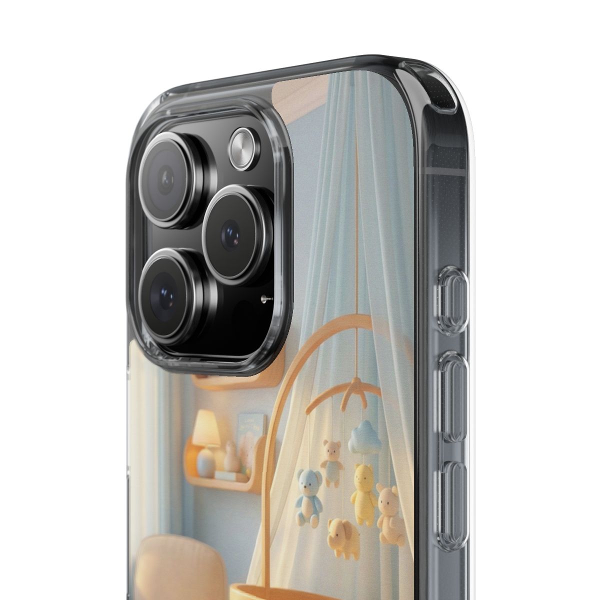 Clear Impact-Resistant Cases - Soft Blue Clear Phone Case...