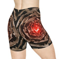 Women's Biker Shorts - Paper Bloom Rift | Echovira Gallery